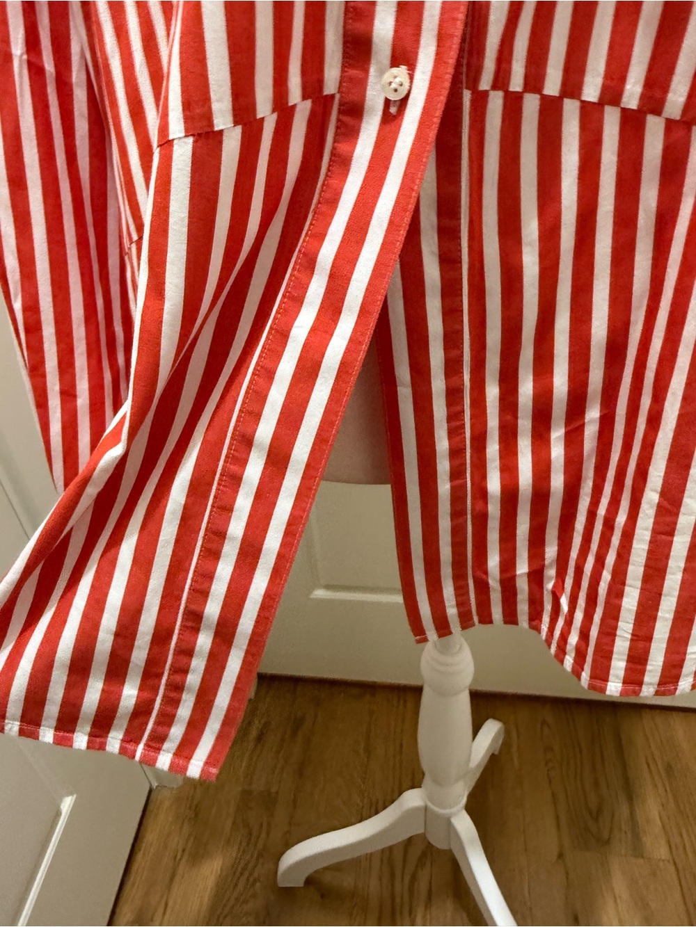 Favorite Daughter. Doors Always Open Ex-Boyfriend Shirt. Red/White Stripe. S. - Picture 9 of 14